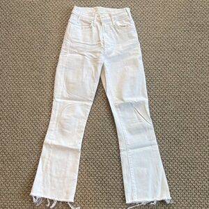 Mother Hustler Ankle Fray Jeans